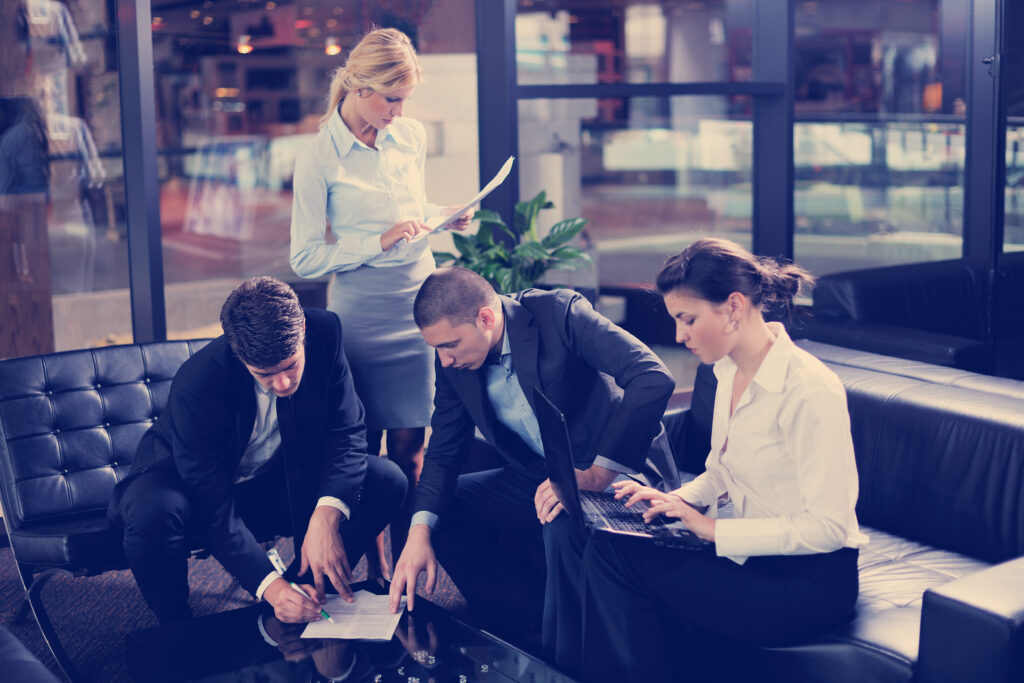 IT business people in a meeting